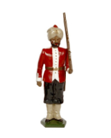 0070 3 Toy Soldier Private 8th Madras Native Infantry 1890 Kit