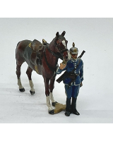 54mm Swedish Cavalry 1895 Trooper Holger Eriksson - 068 - Painted