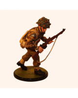 Sqn80 010 Paratrooper in Helmet carrying rifle 1944 Kit